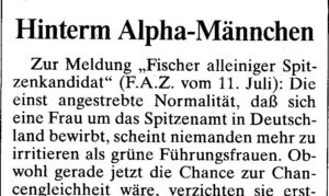 Read more about the article Hinterm Alpha-Männchen